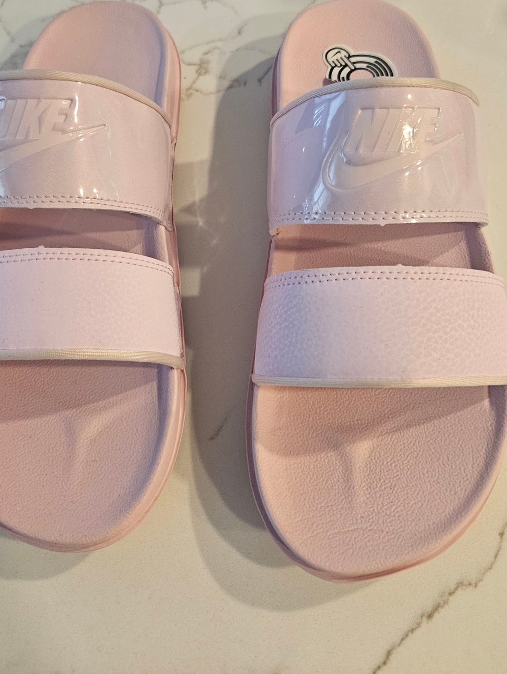 NWOB Nike Light Pink Double-Strap Slide Sandals